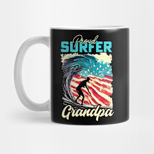 Proud Surfer Grandpa Mug